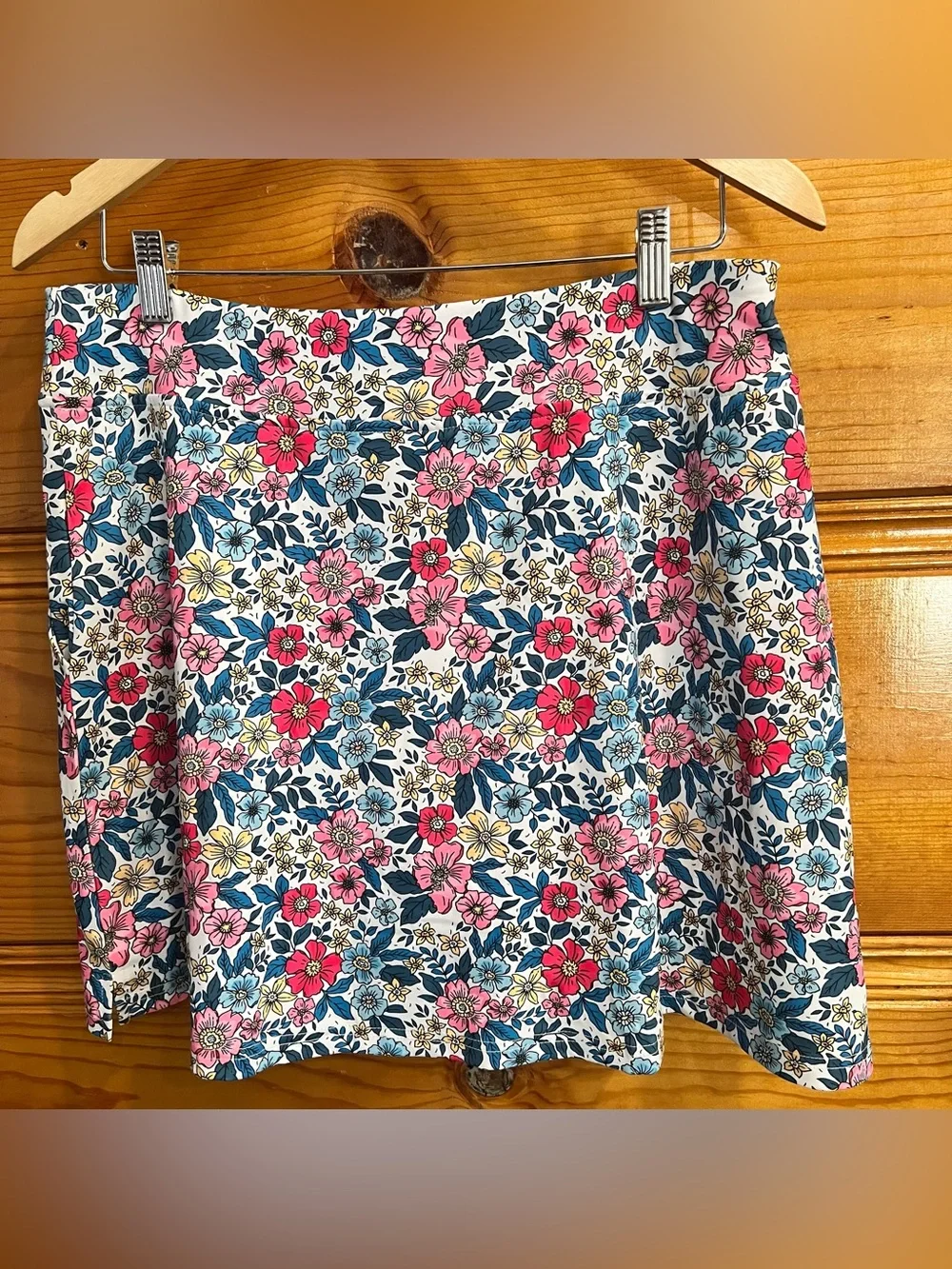 Floral Print Activewear Skort With Pockets XL Golf Tennis Pickleball XL Summer